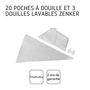Voir la diapositive 4 : ZENKER Ensemble de 40 poches à douille jetables et 6 embouts plastique réemployables 32 cm Zenker Smart Pastry