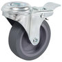 Voir la diapositive 4 : VIDAXL 8 pcs Roulettes pivotantes a trou de boulon 75 mm
