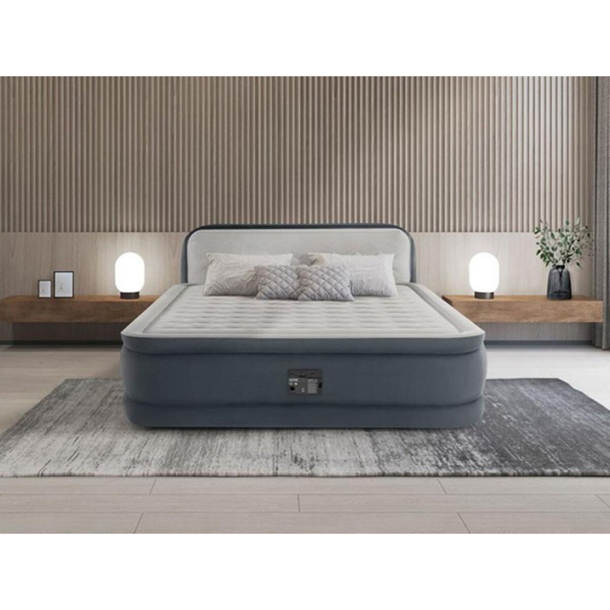 INTEX Matelas gonflable Ultra Plush Headboard 2 places - Intex