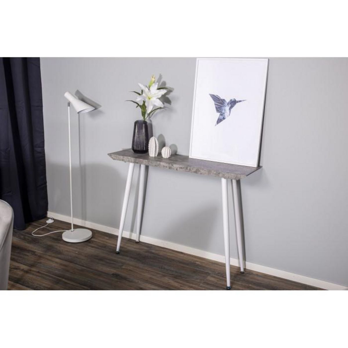 Paris Prix Console Design  Edge  110cm Blanc