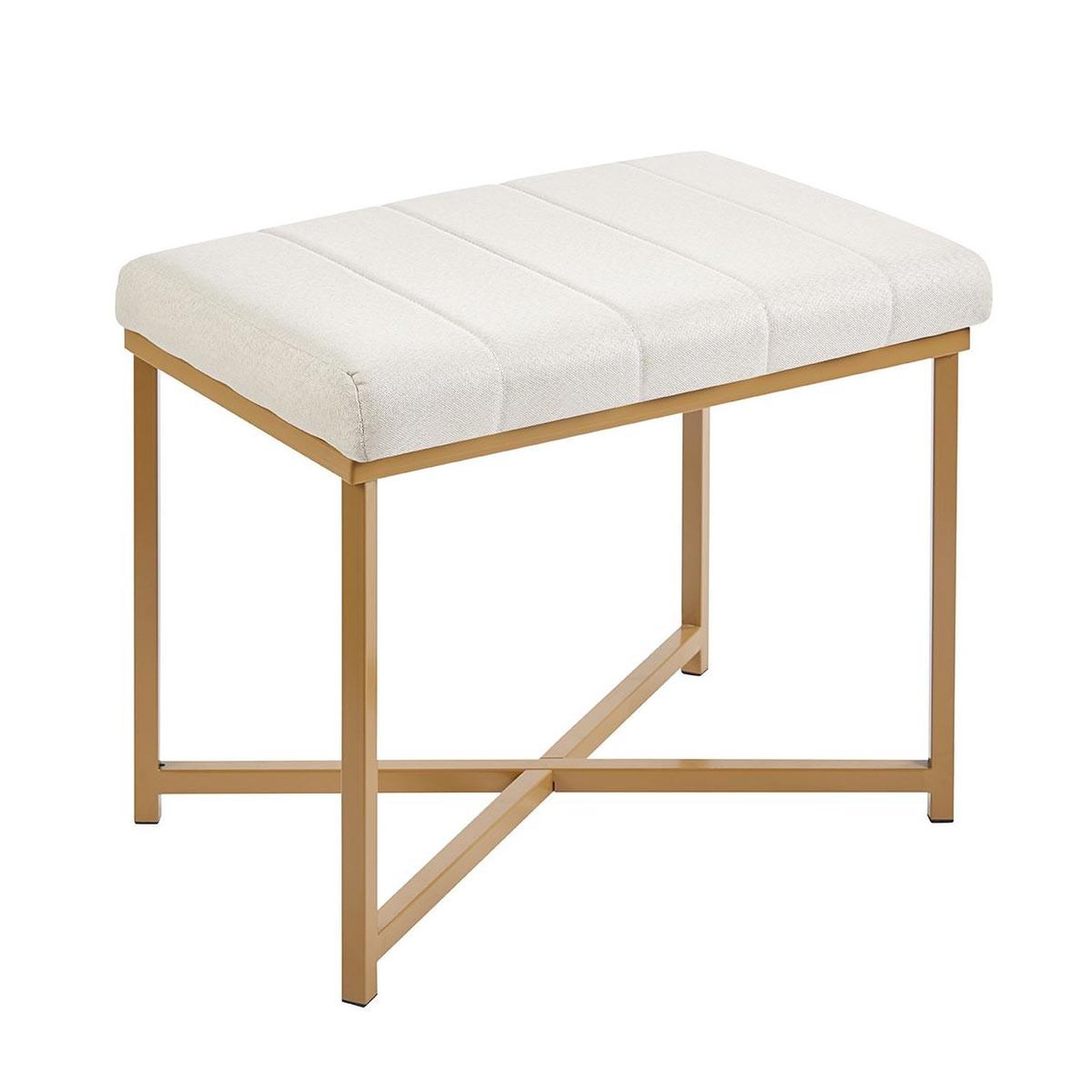 Paris Prix Banc design  elisabeth  58cm beige & or