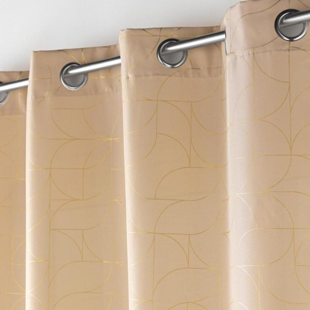 Paris Prix Rideau à Œillets  Louxor  140x260cm Beige
