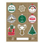 Voir la diapositive 1 : Paris Prix Lot de 10 Étiquettes Cadeaux  Noël  13cm Multicolore