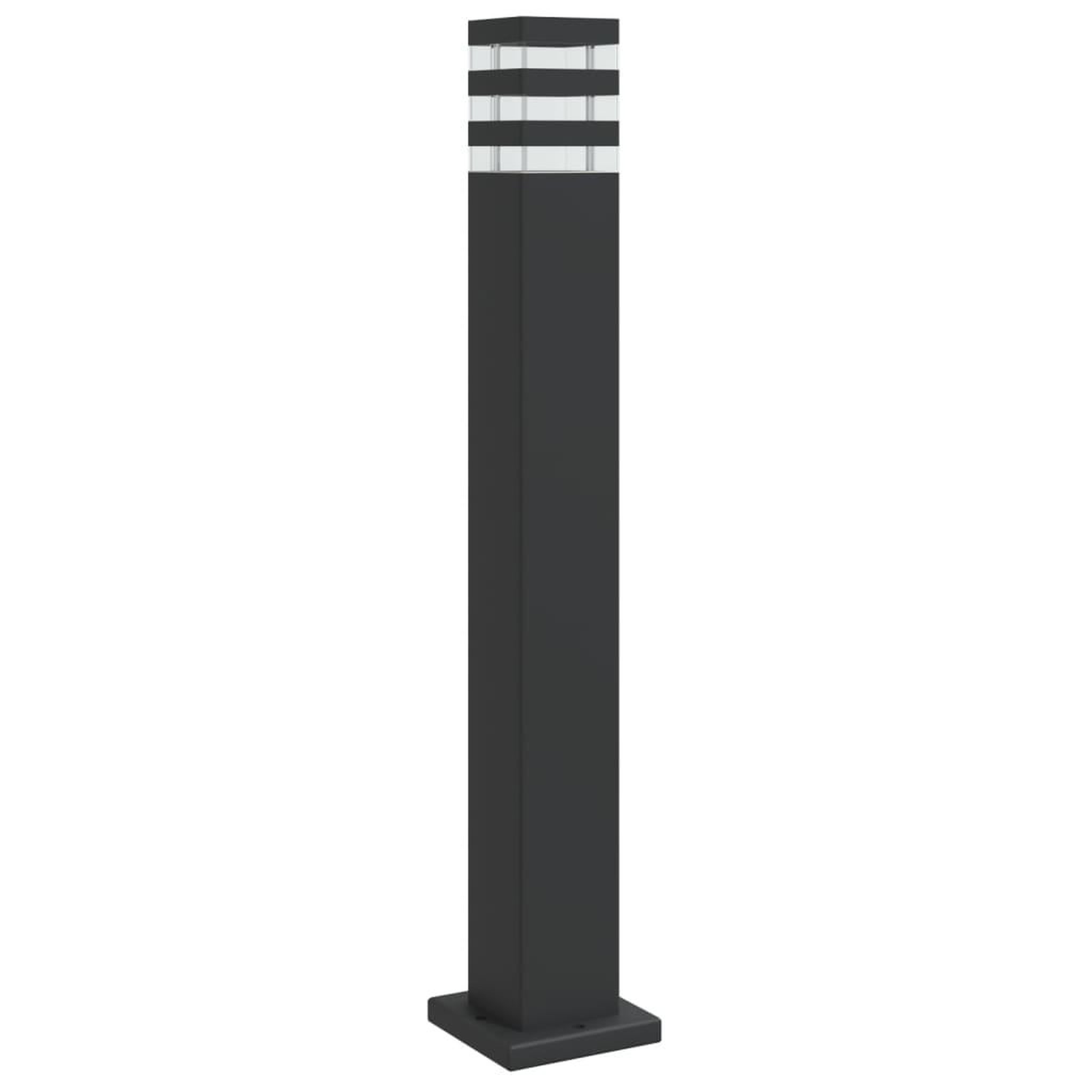 Voir la diapositive 2 : VIDAXL Lampadaire d'exterieur noir 80 cm aluminium