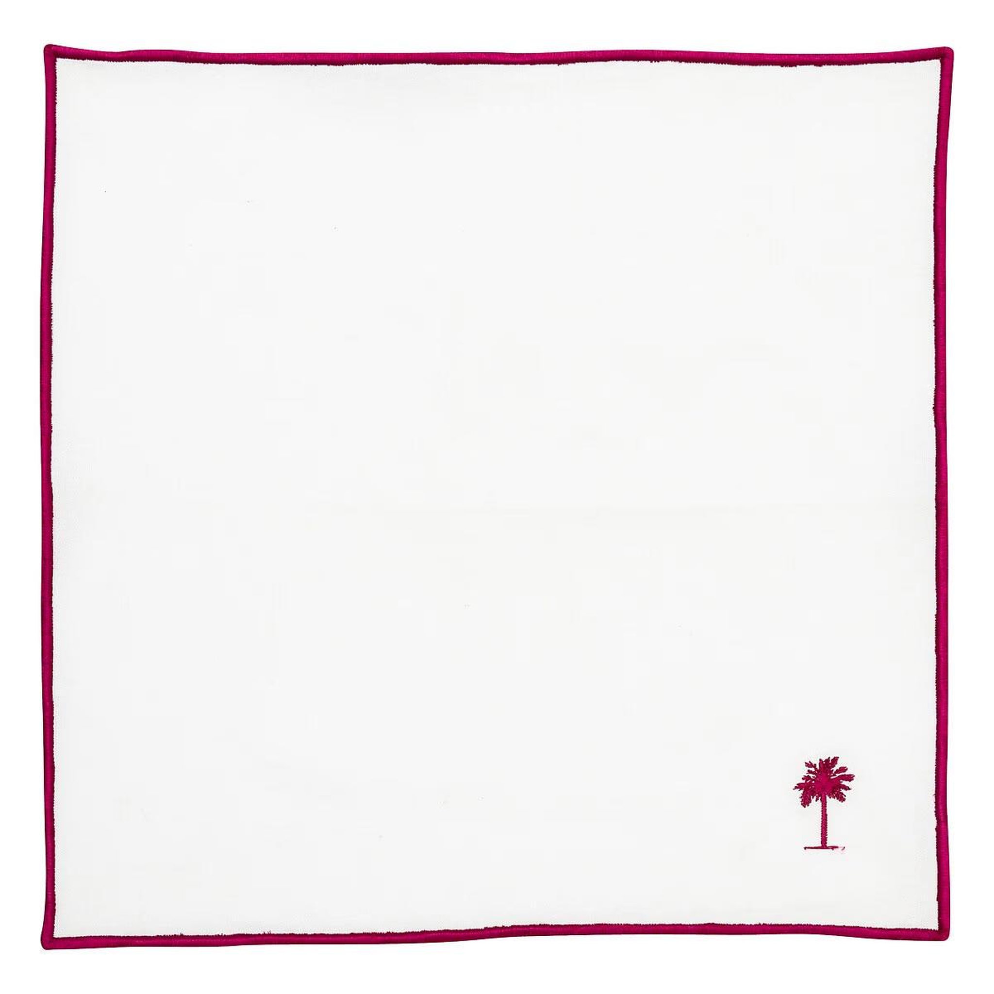 Voir la diapositive 3 : ATMOSPHERA Lot de 4 serviettes de table  yucatan  40x40cm blanc