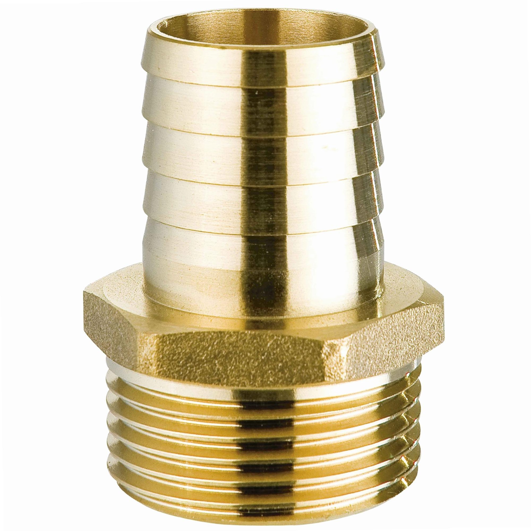 Ribiland Raccord laiton droit cannelé Ø 25 mm.