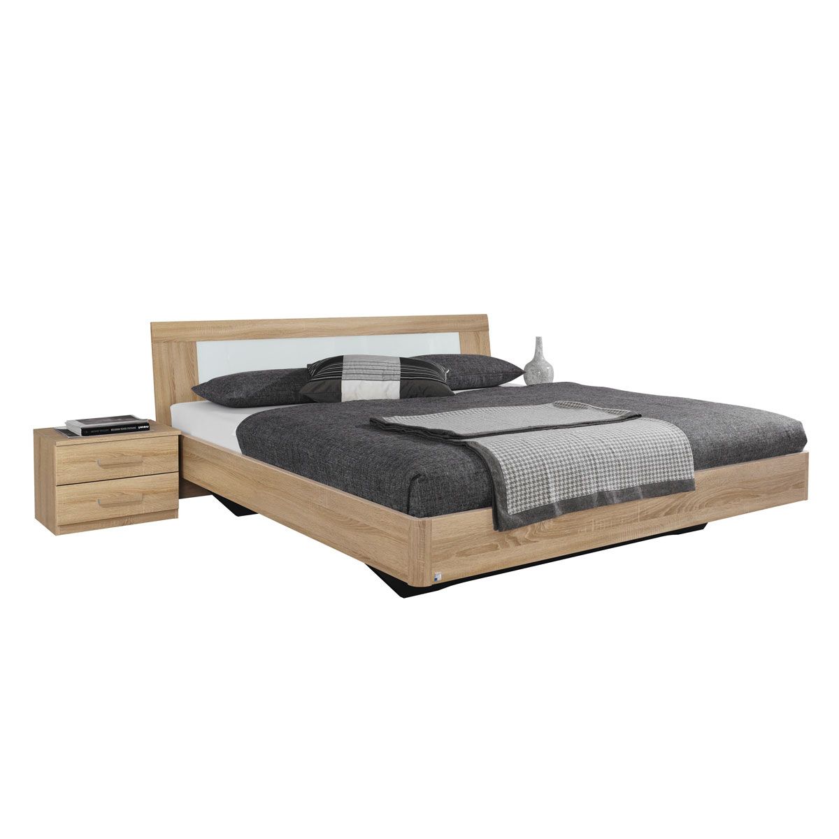 Lit 140 x 190 cm MILANO + 2 chevets