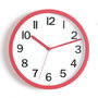 Voir la diapositive 2 : ATMOSPHERA Horloge Murale  Colors  22cm Rouge
