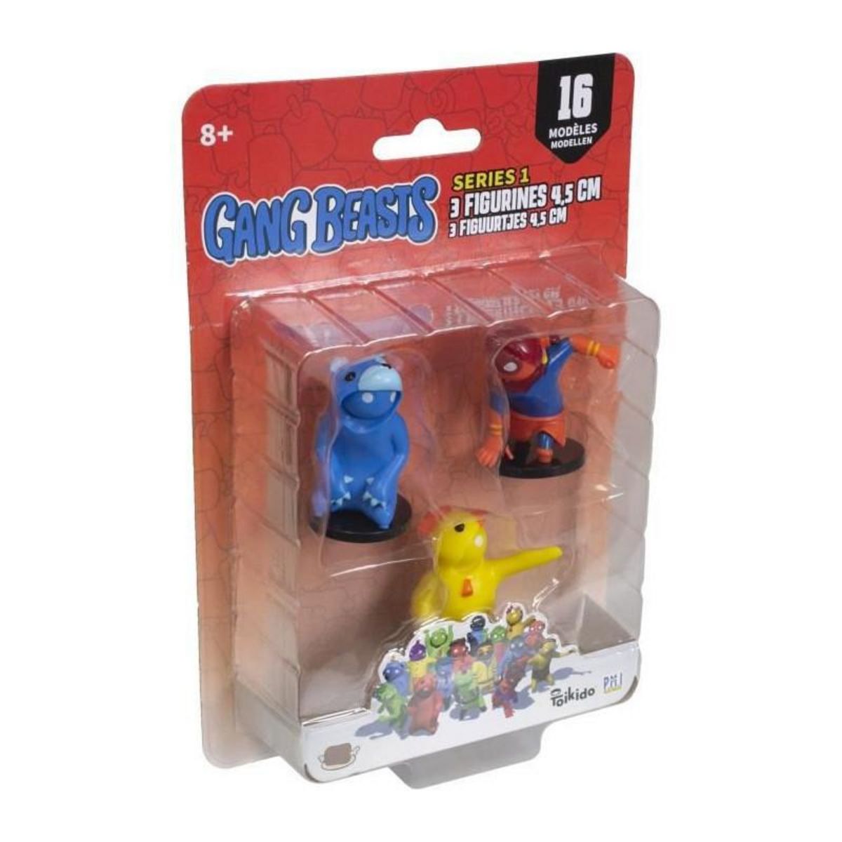 LANSAY Gang Beasts - 3 Figurines de 4,5 cm - Lot 2 - Figurines de Collection - Jeux Vidéos - Lansay