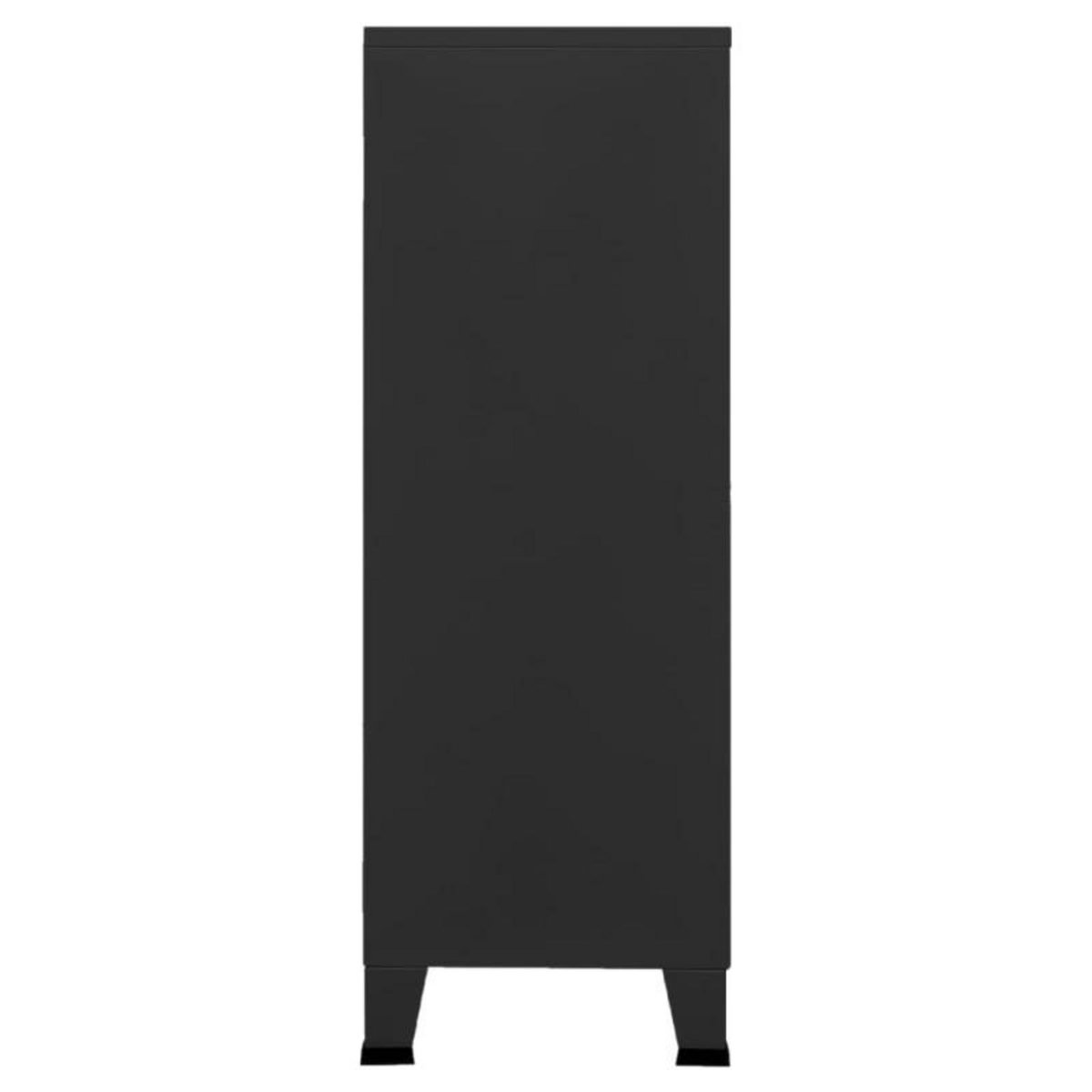 VIDAXL Coffre de rangement industriel Noir 75x40x115 cm Métal