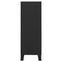 Voir la diapositive 4 : VIDAXL Coffre de rangement industriel Noir 75x40x115 cm Métal