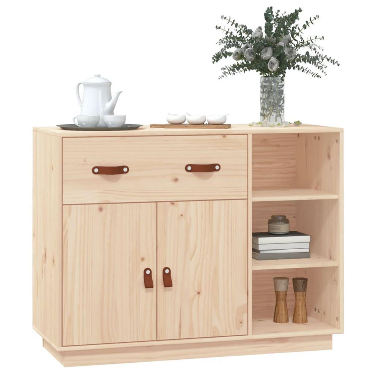 VIDAXL Buffet 98,5x40x75 cm Bois massif de pin