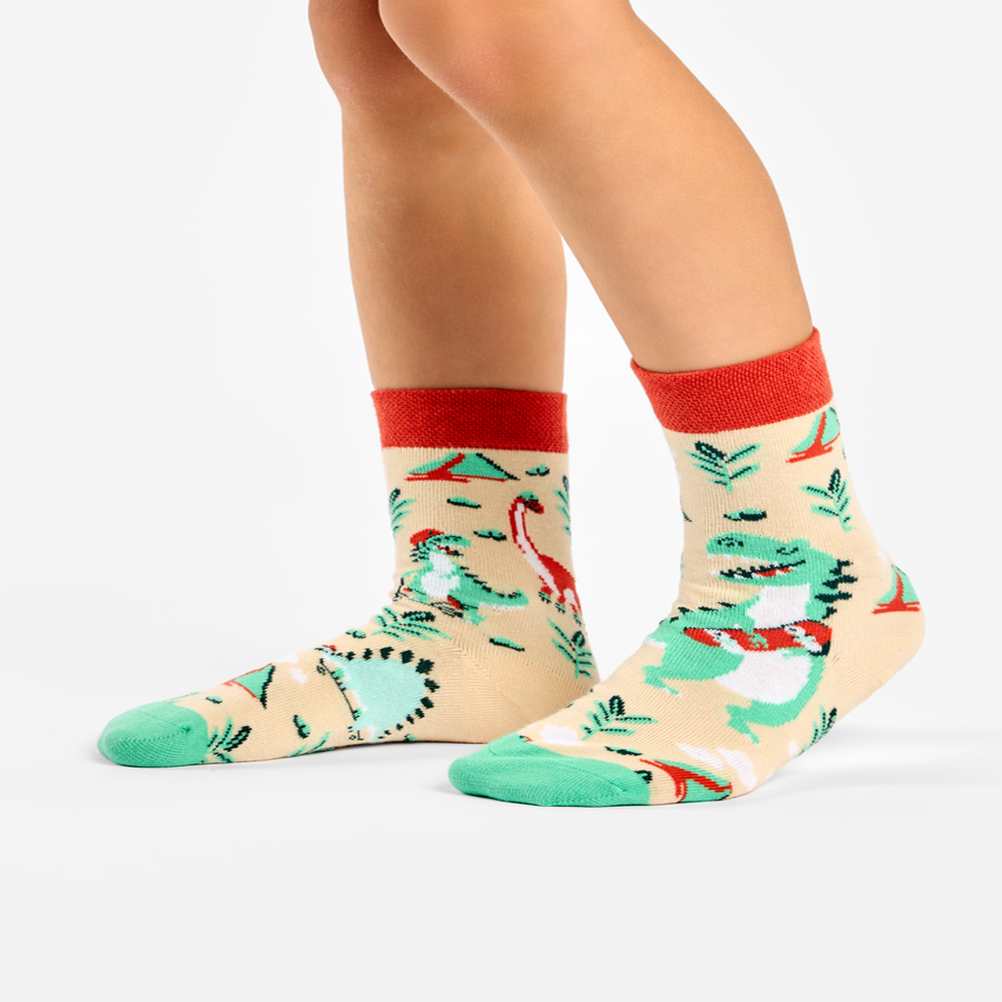 Voir la diapositive 2 : DEDOLES Chaussettes enfants dino skatepark