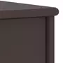 VIDAXL Table de chevet Marron fonce 35x30x40 cm Bois de pin massif