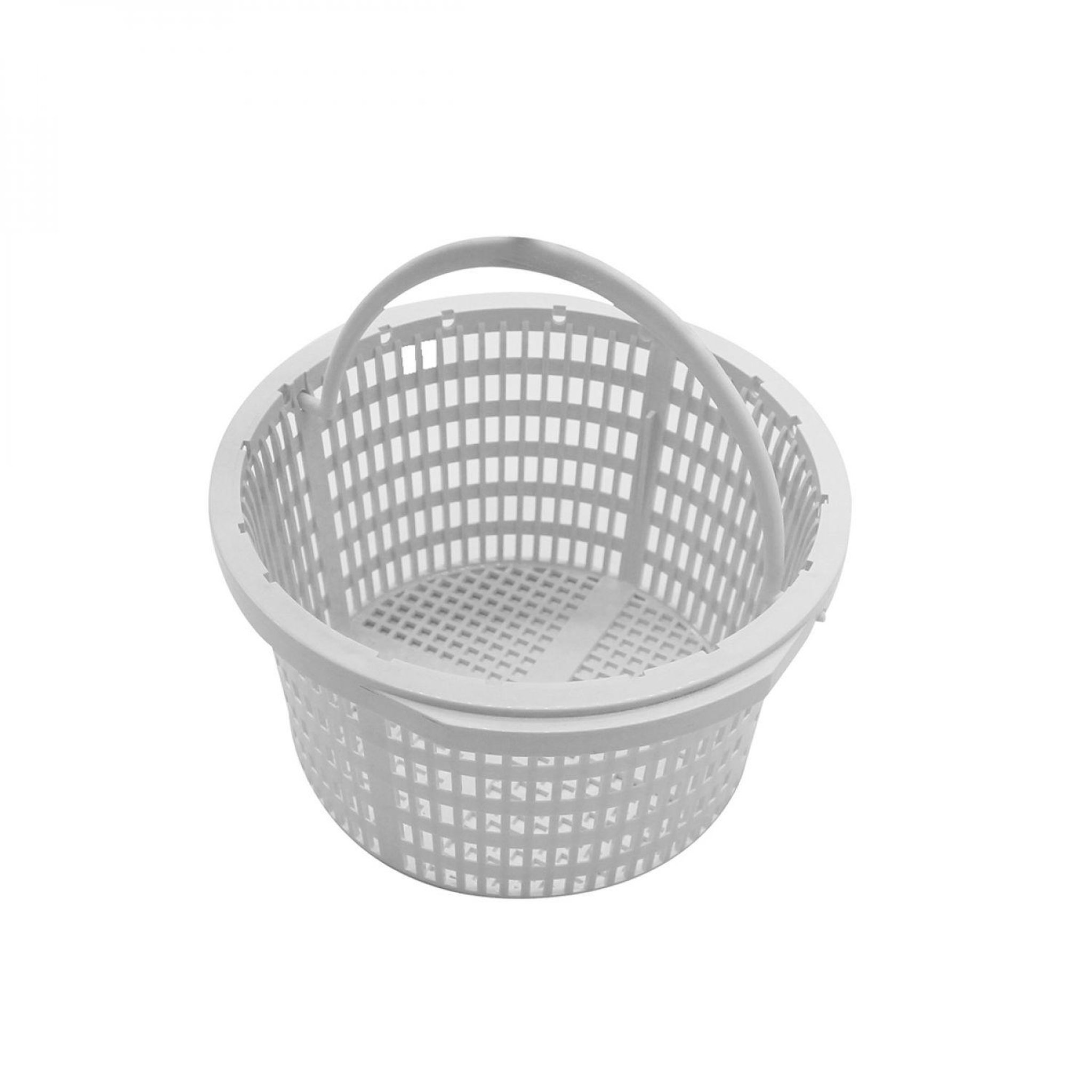 Voir la diapositive 1 : LINXOR Panier rond pour skimmer de piscine - Diam 18.8 cm - Blanc