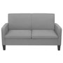 Voir la diapositive 2 : VIDAXL Canape a 2 places 135 x 65 x 76 cm Gris clair