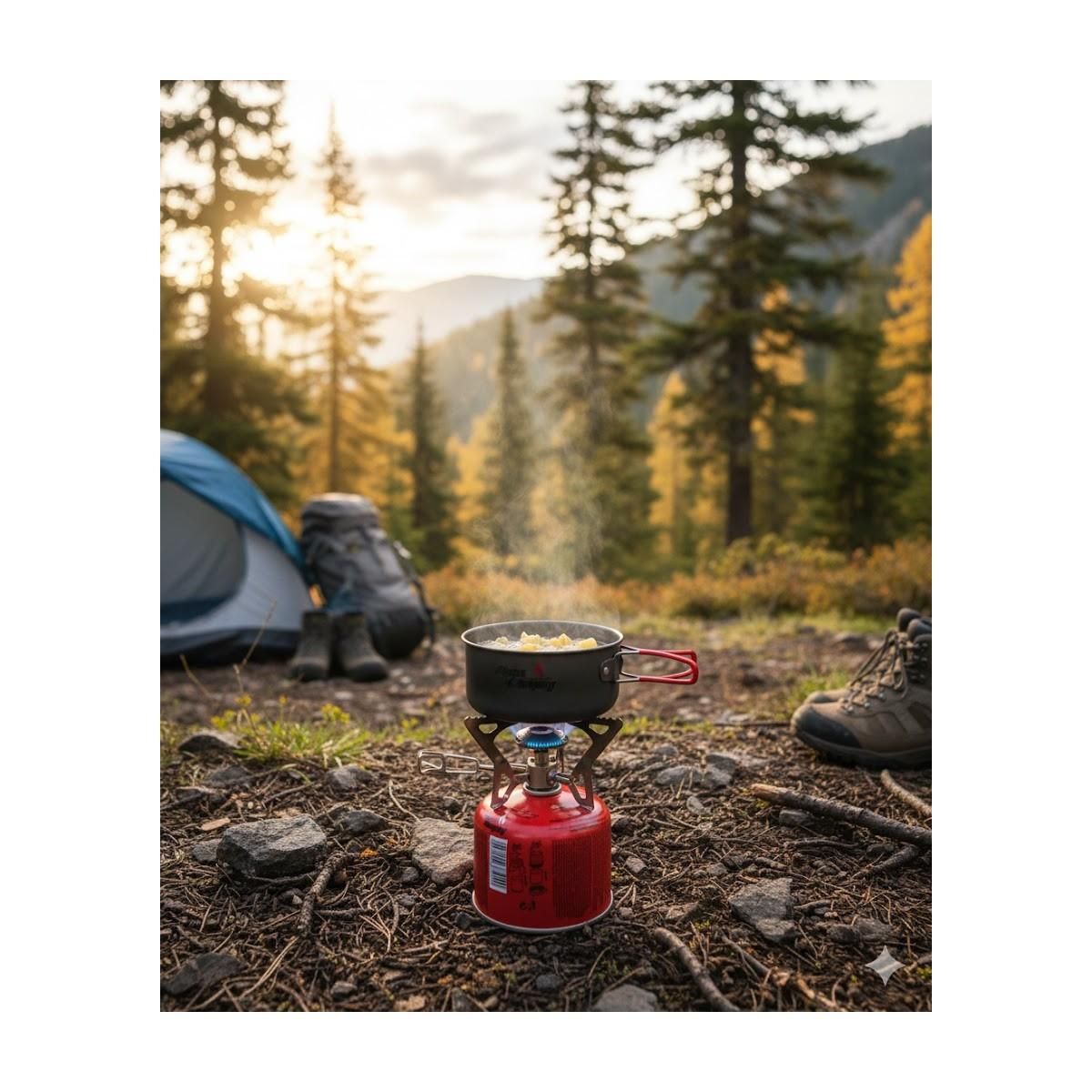 ALPENTECH Pack de 12 Cartouches de gaz 190g Perçable Butane Propane Sécurité stop-gaz ALPENTECH