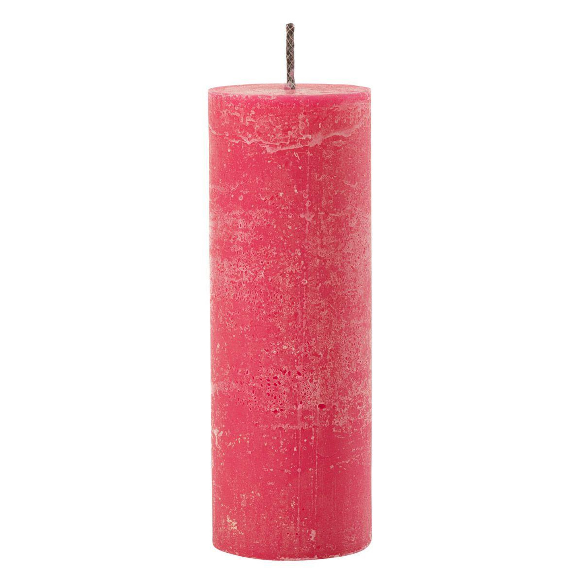 J-LINE Bougie pilier extérieur  odessa  28cm rose