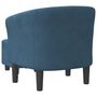 Voir la diapositive 5 : VIDAXL Chaise cabriolet avec repose-pied bleu fonce velours