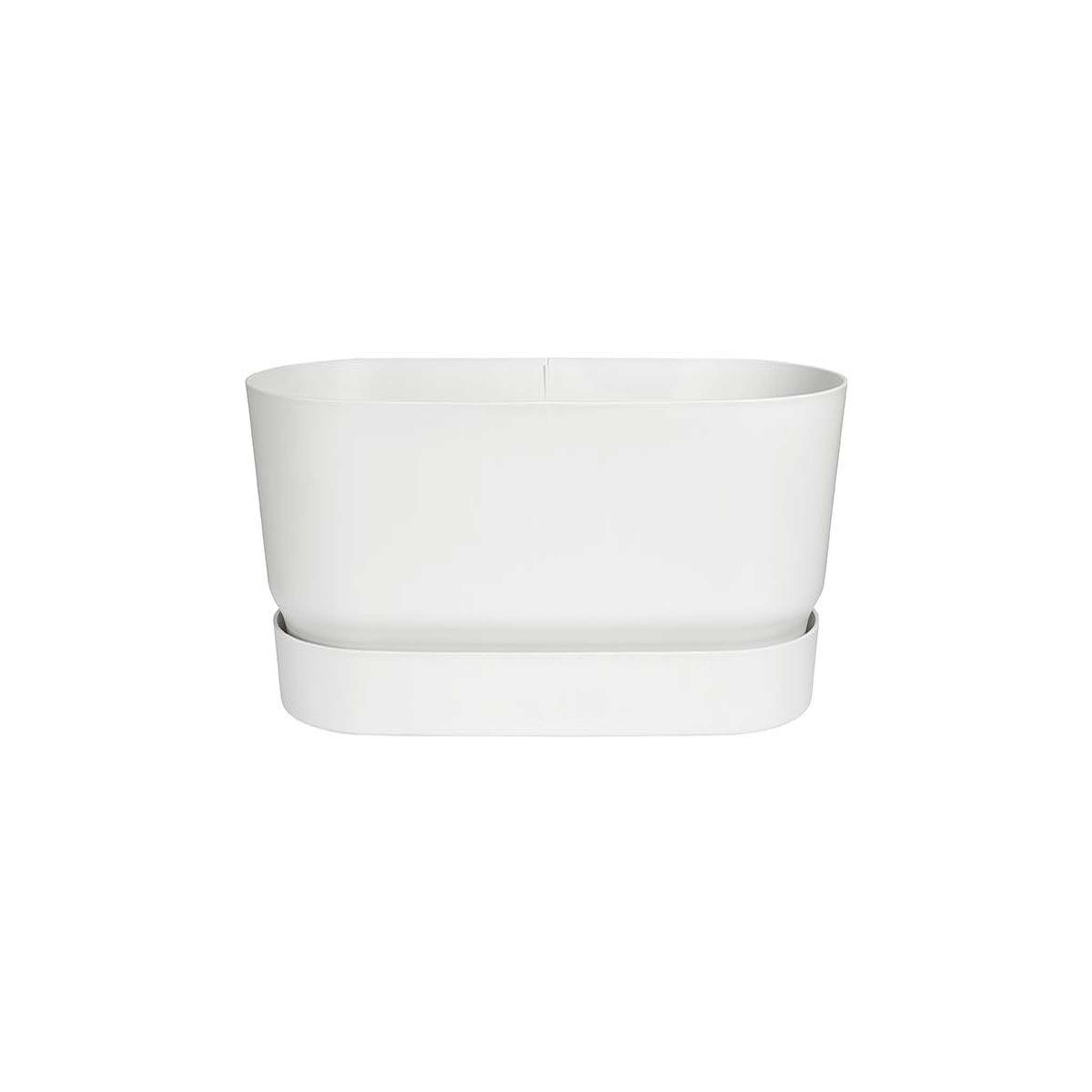 Voir la diapositive 1 : ELHO Jardinière Greenville Terrasse 78 x 35 x 33 cm avec roulettes - Blanc - Elho