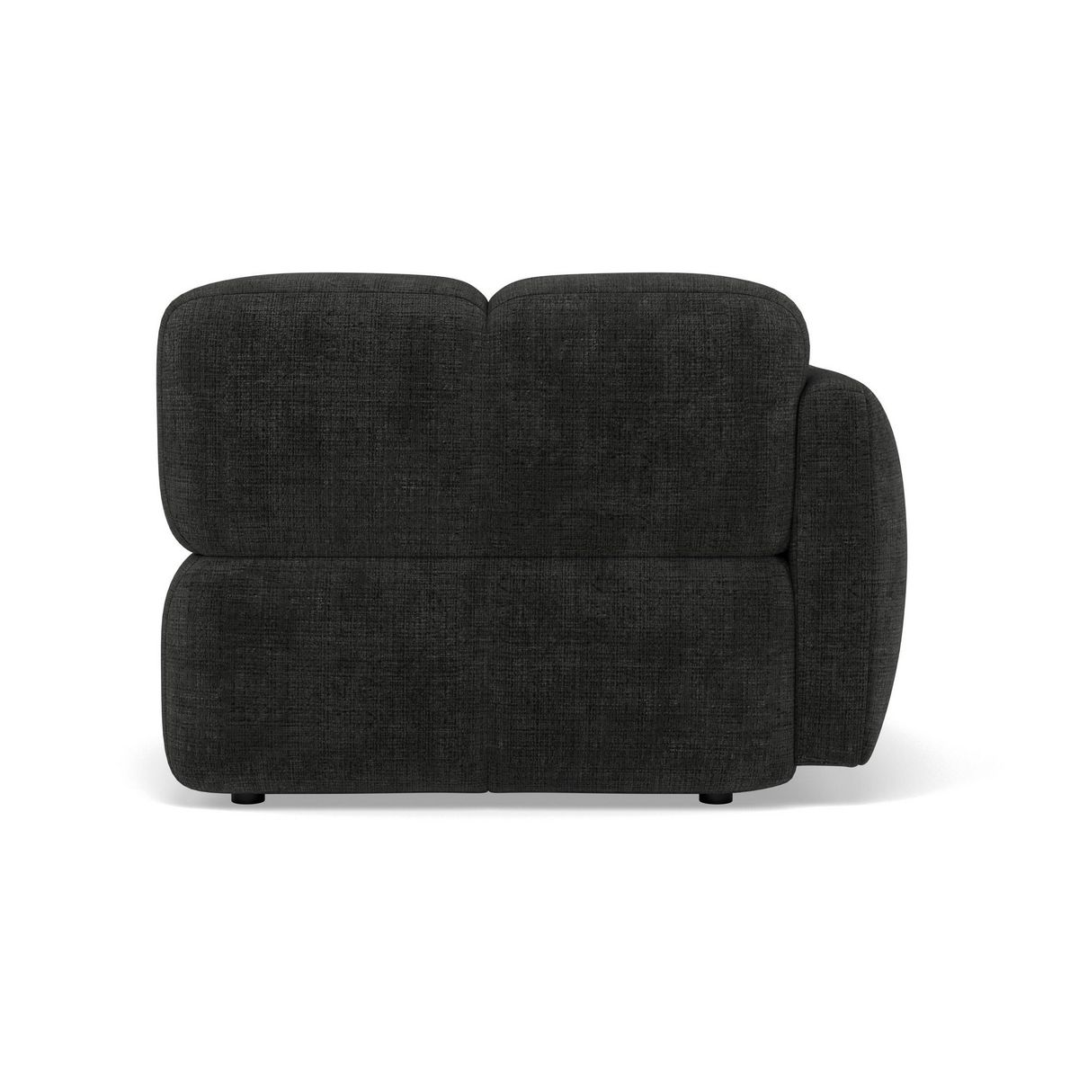 LISA DESIGN Grace - module d'assise gauche en velours texturé