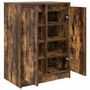 Voir la diapositive 5 : VIDAXL Armoire à chaussures chêne fumé 57x34x76 cm bois d ingénierie