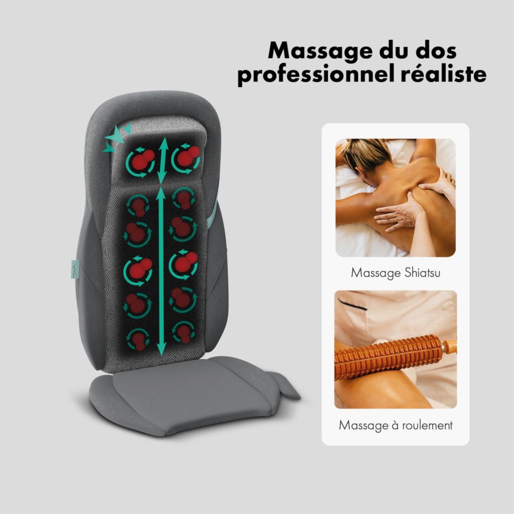Voir la diapositive 3 : ZEN Siège de massage 4 mains