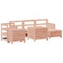 Voir la diapositive 2 : VIDAXL Salon de jardin 7 pcs bois massif sapin de douglas