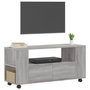Voir la diapositive 3 : VIDAXL Meuble TV sonoma gris 102x34,5x43 cm bois d'ingenierie