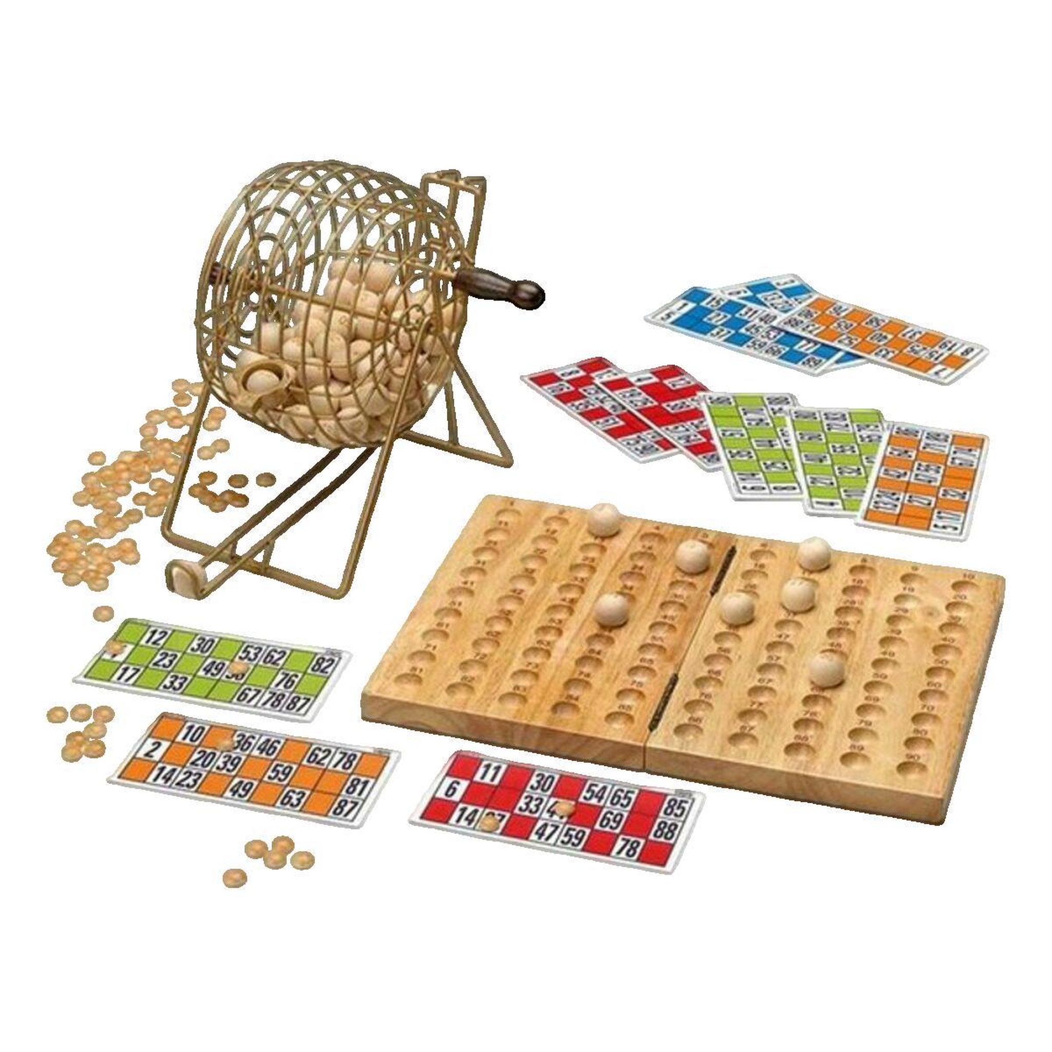 Voir la diapositive 2 : CAYRO Jeu de société Cayro Bingo de Luxe couleur bois