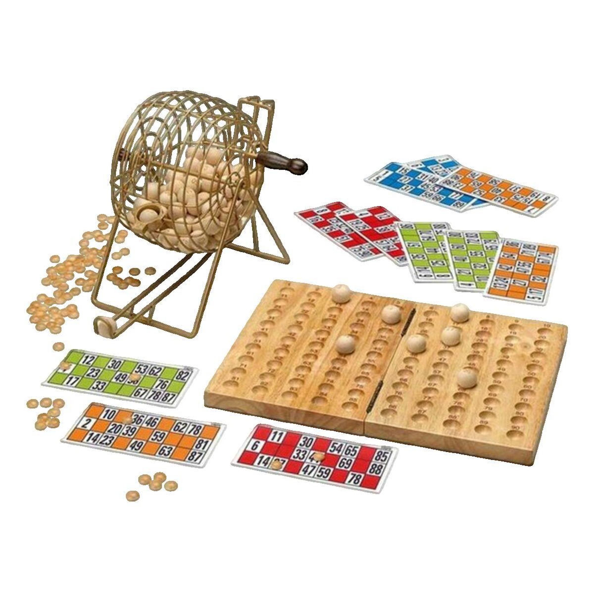 CAYRO Jeu de société Cayro Bingo de Luxe couleur bois