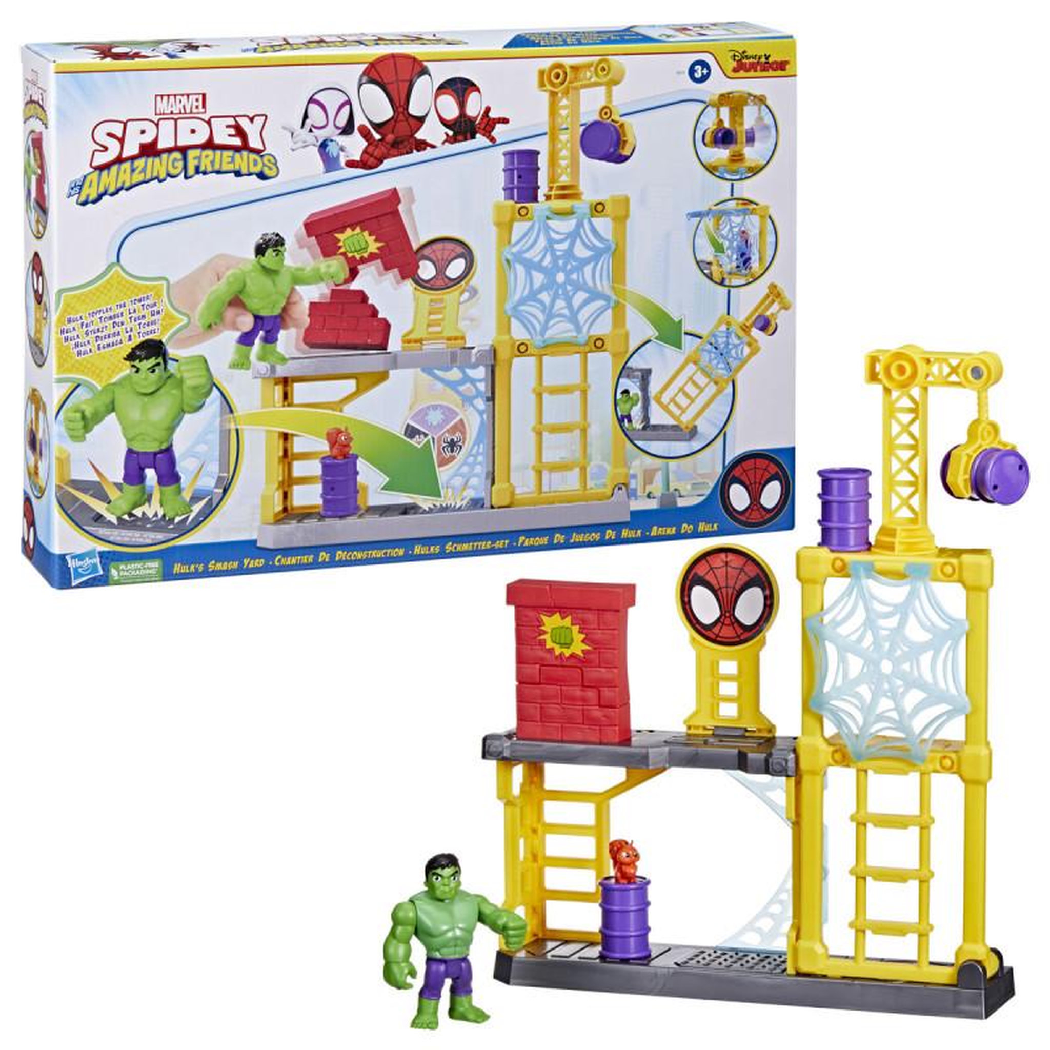 HASBRO Hasbro - Marvel Spidey and His Amazing Friends Hulk's Smash Yard Spee F37175L00