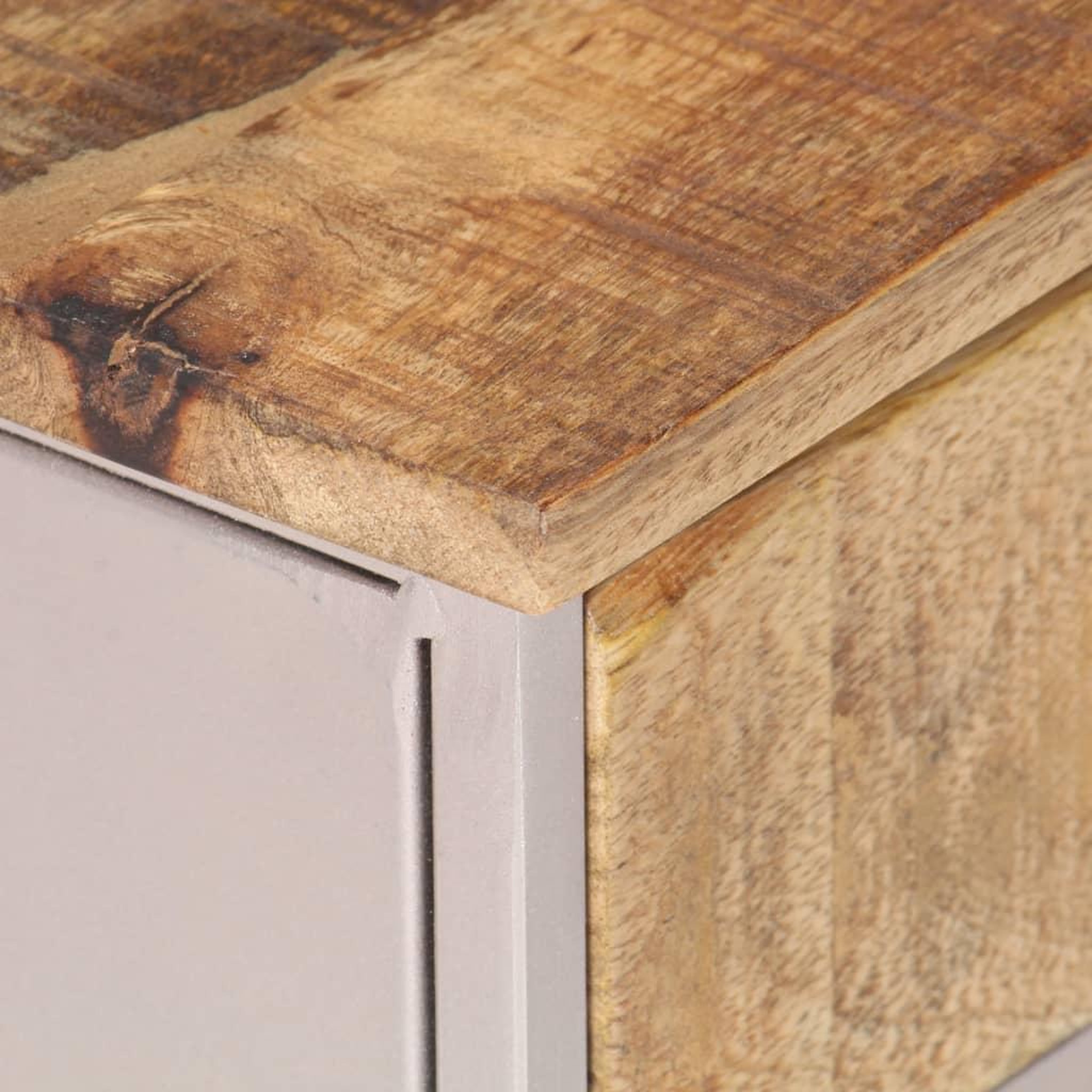 Voir la diapositive 5 : VIDAXL Table de chevet 40x30x50 cm bois de manguier brut