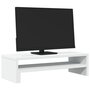 Voir la diapositive 3 : VIDAXL Support de moniteur blanc 54x22x15 cm bois d ingénierie
