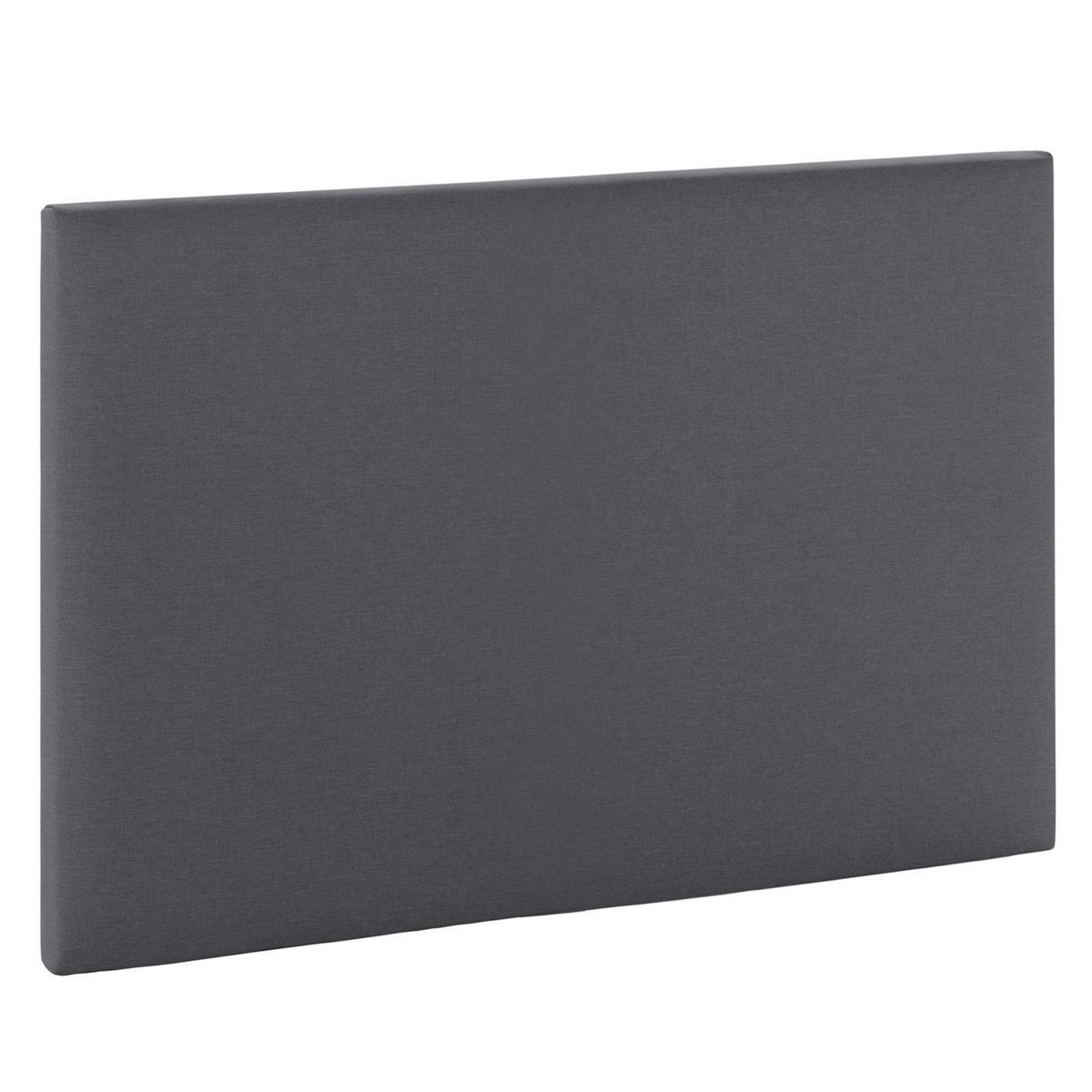 VS VENTA-STOCK Tête de lit Aura recouverte de tissu Gris Foncé 90x60 cm