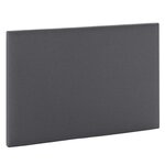VS VENTA-STOCK Tête de lit Aura recouverte de tissu Gris Foncé 90x60 cm