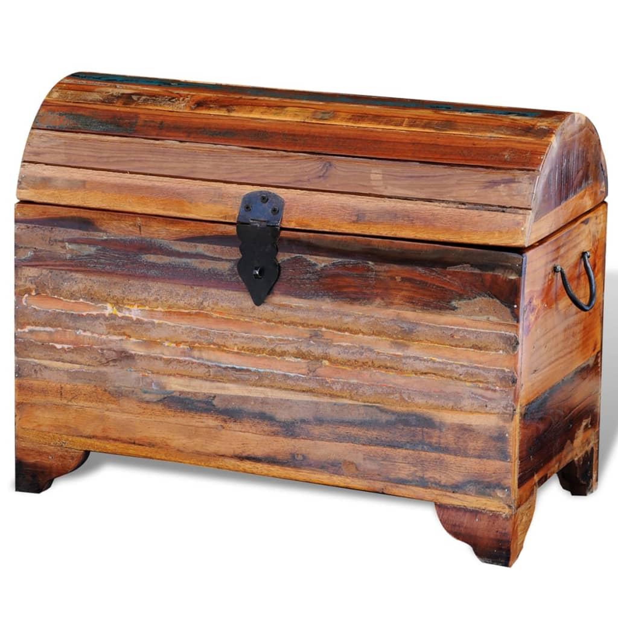 Voir la diapositive 2 : VIDAXL Coffre de rangement bois de recuperation massif