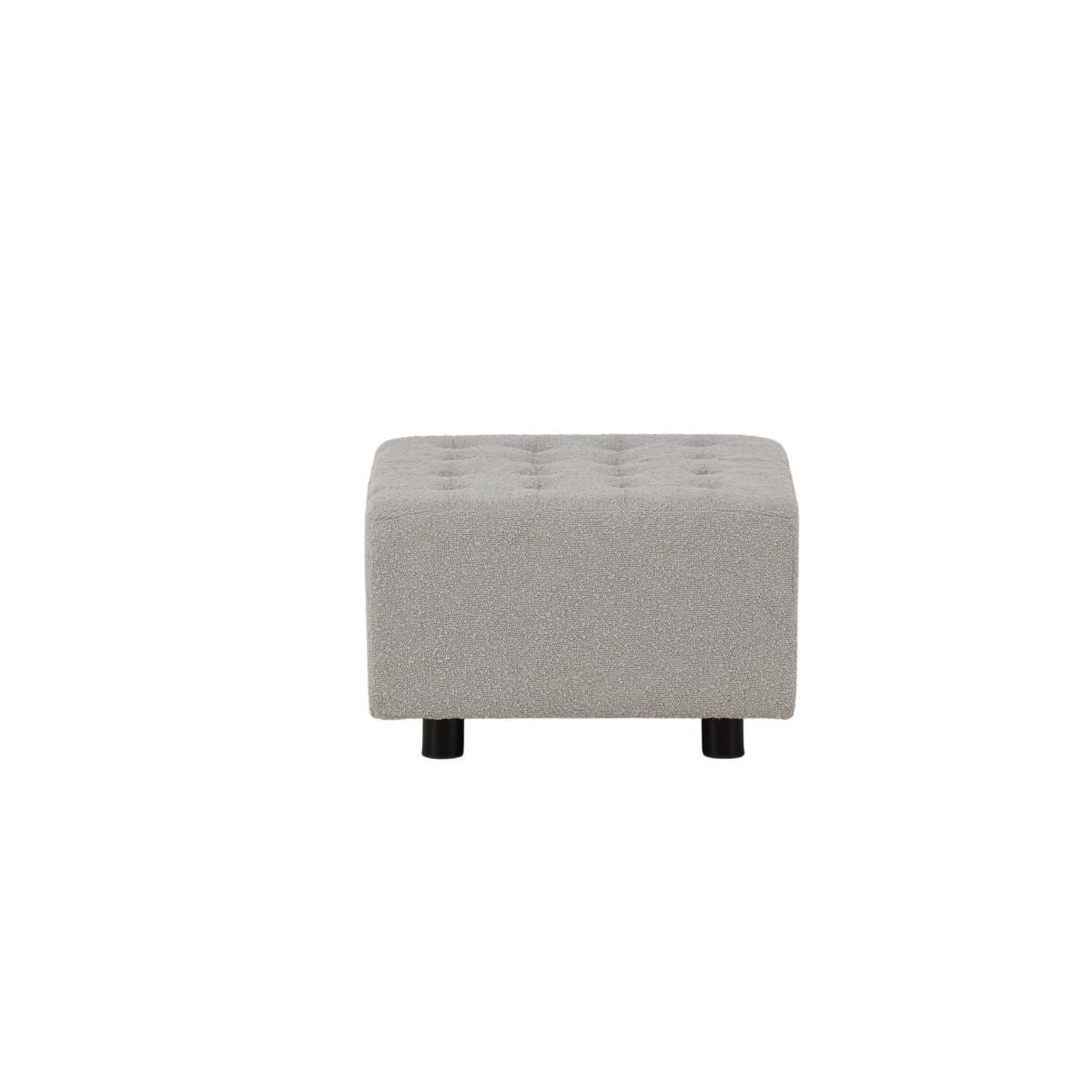 Voir la diapositive 3 : Paris Prix Pouf tissu bouclé  bowie  51cm gris clair