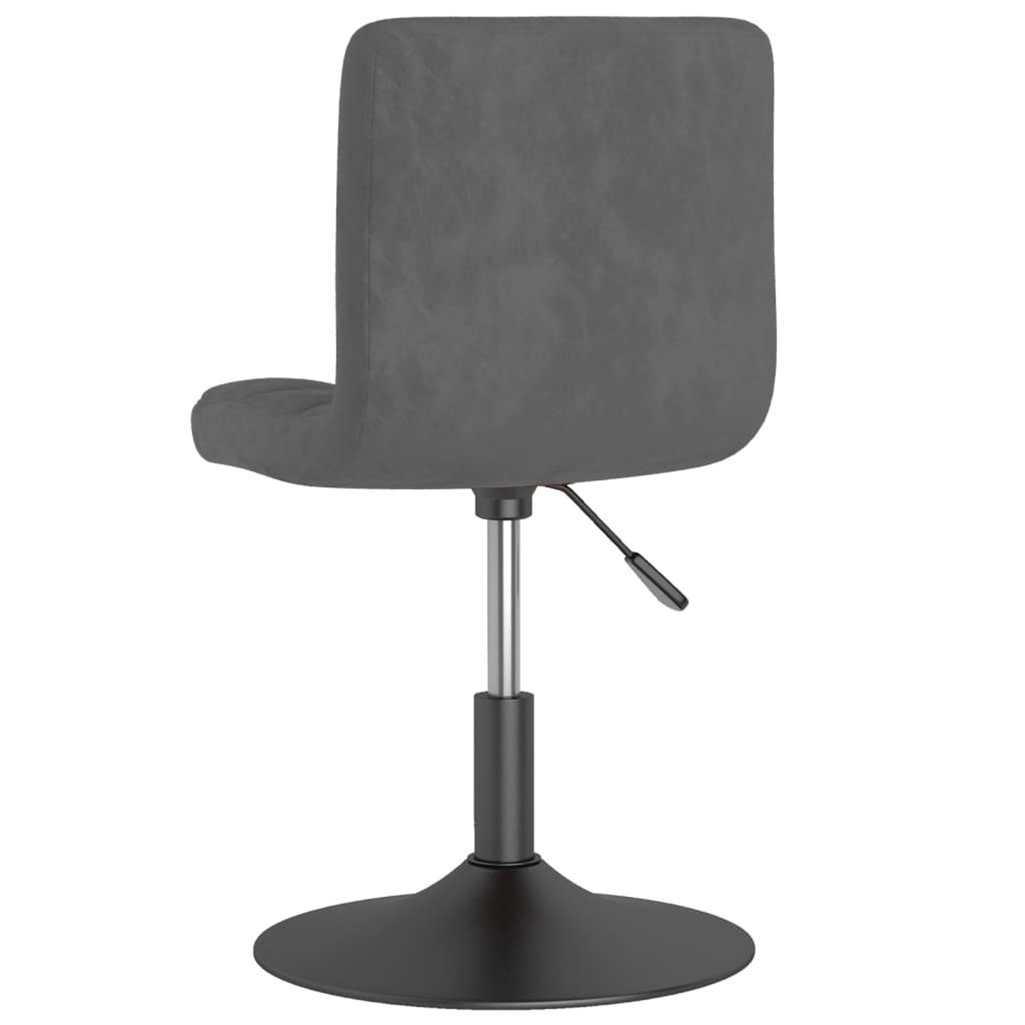 Voir la diapositive 5 : VIDAXL Chaise pivotante de salle a manger Gris fonce Velours