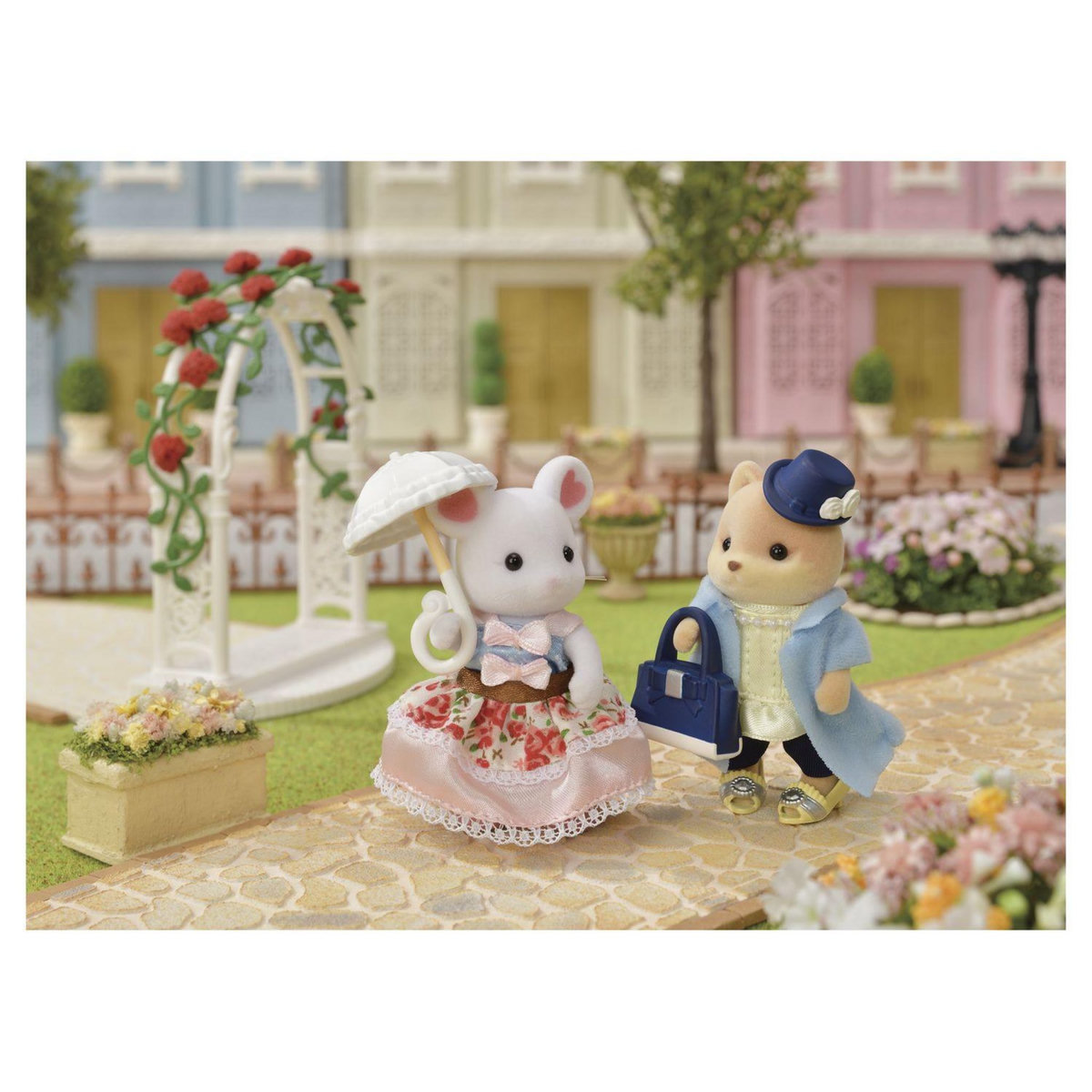 Sylvanian families 5541 - Sylvanian Families - Valisette de mode et grande soeur chien caramel