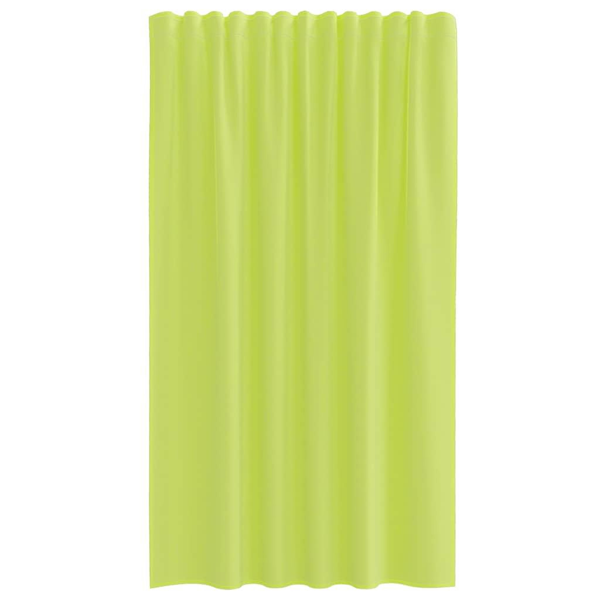 Voir la diapositive 4 : VIDAXL Rideaux en voile avec passants 2 pcs vert pomme