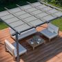 Voir la diapositive 5 : SWEEEK Pergola aluminium - Isla 3x4m - Tonnelle idéale pour votre terrasse, toit rétractable, toile coulissante, structure aluminium