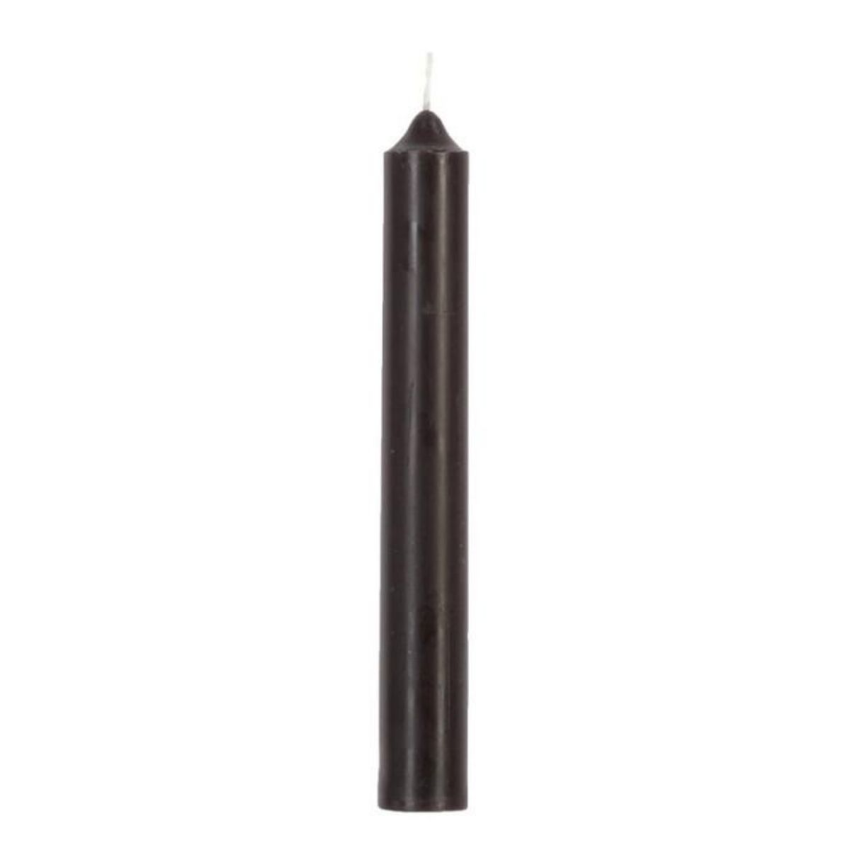 COMPTOIR DE LA BOUGIE Lot de 10 Bougies Bâton  Hugo  16cm Noir
