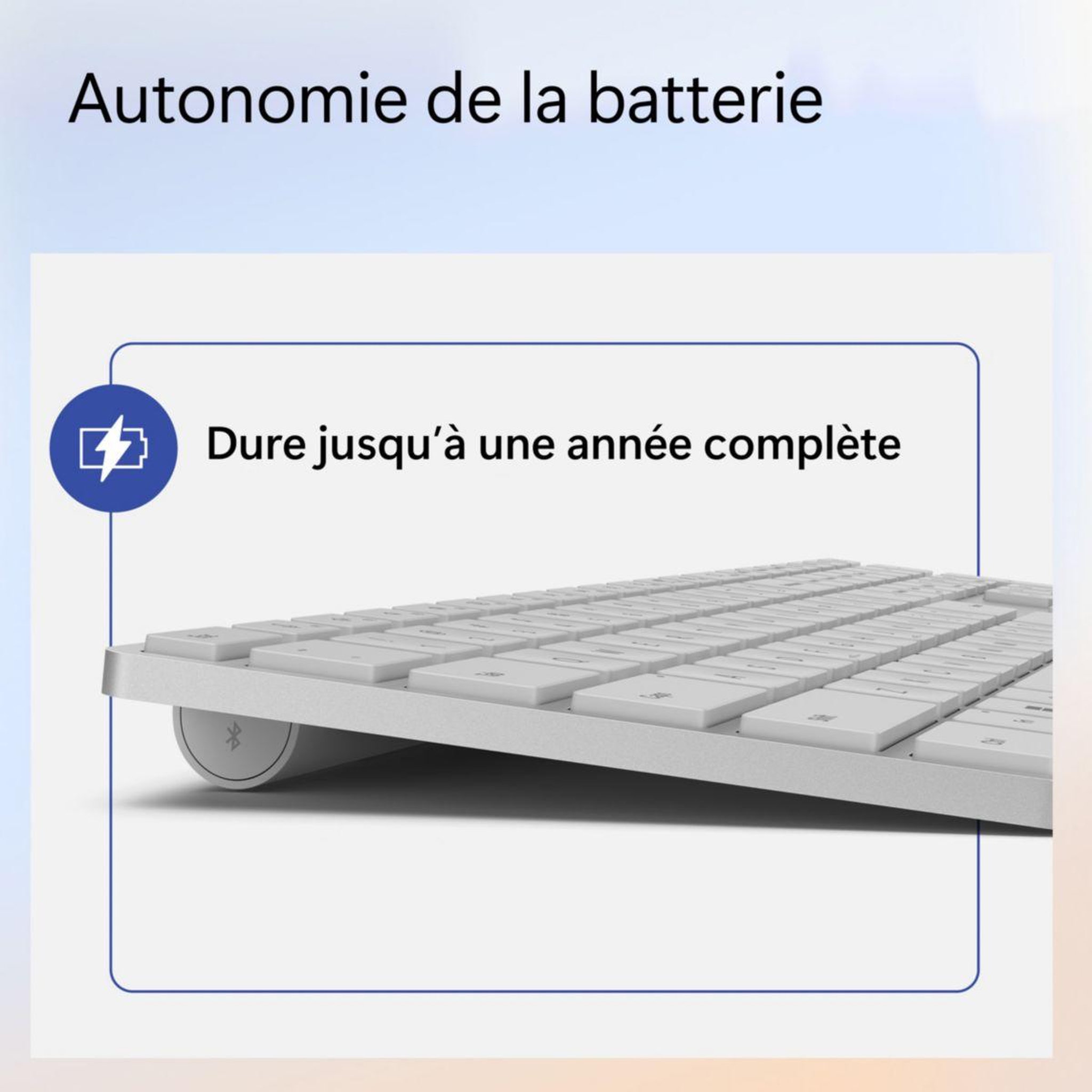 Voir la diapositive 5 : MICROSOFT Clavier sans fil surface keyboard 2024 bluetooth azerty