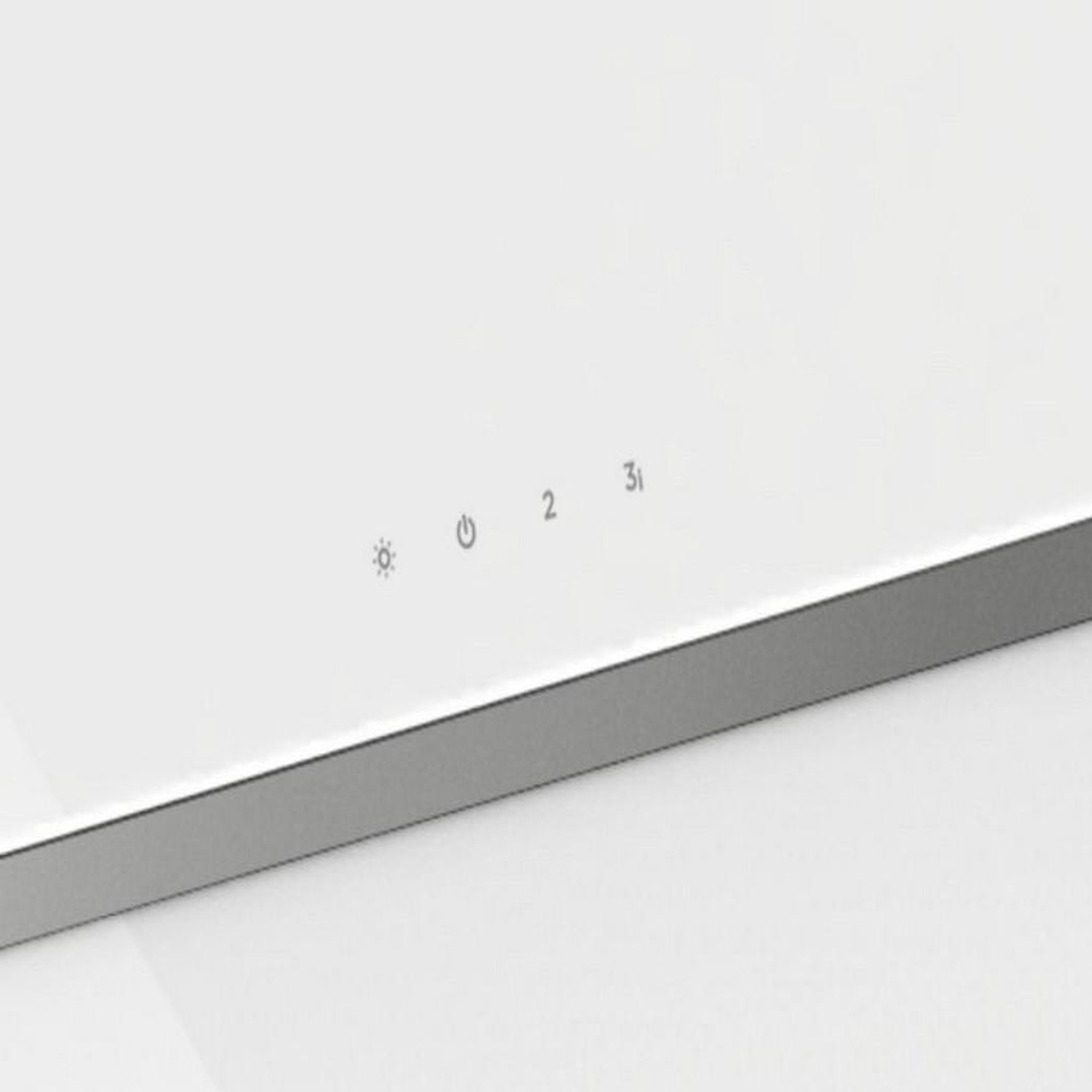 Voir la diapositive 3 : ROBLIN Hotte décorative inclinée 80cm 580m3/h blanc - 5630306