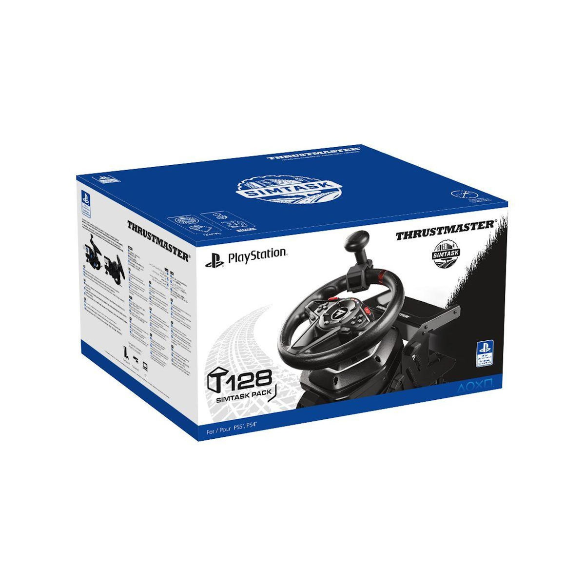 Thrustmaster Volant + Pédalier T128 Simtask pack Playstation