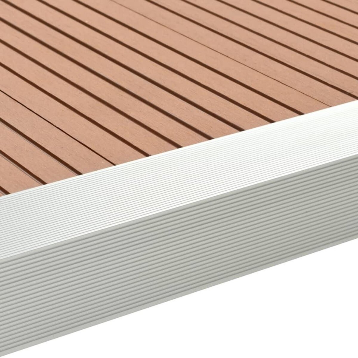 VIDAXL Corniere de terrasse 5 pcs Aluminium 170 cm Argente