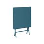 Voir la diapositive 3 : HESPERIDE Table de jardin carrée Greensboro 70 x 70 cm Bleu Canard - Hespéride
