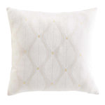 Paris Prix Coussin Imprimé Métallisé  Maho  45x45cm Blanc