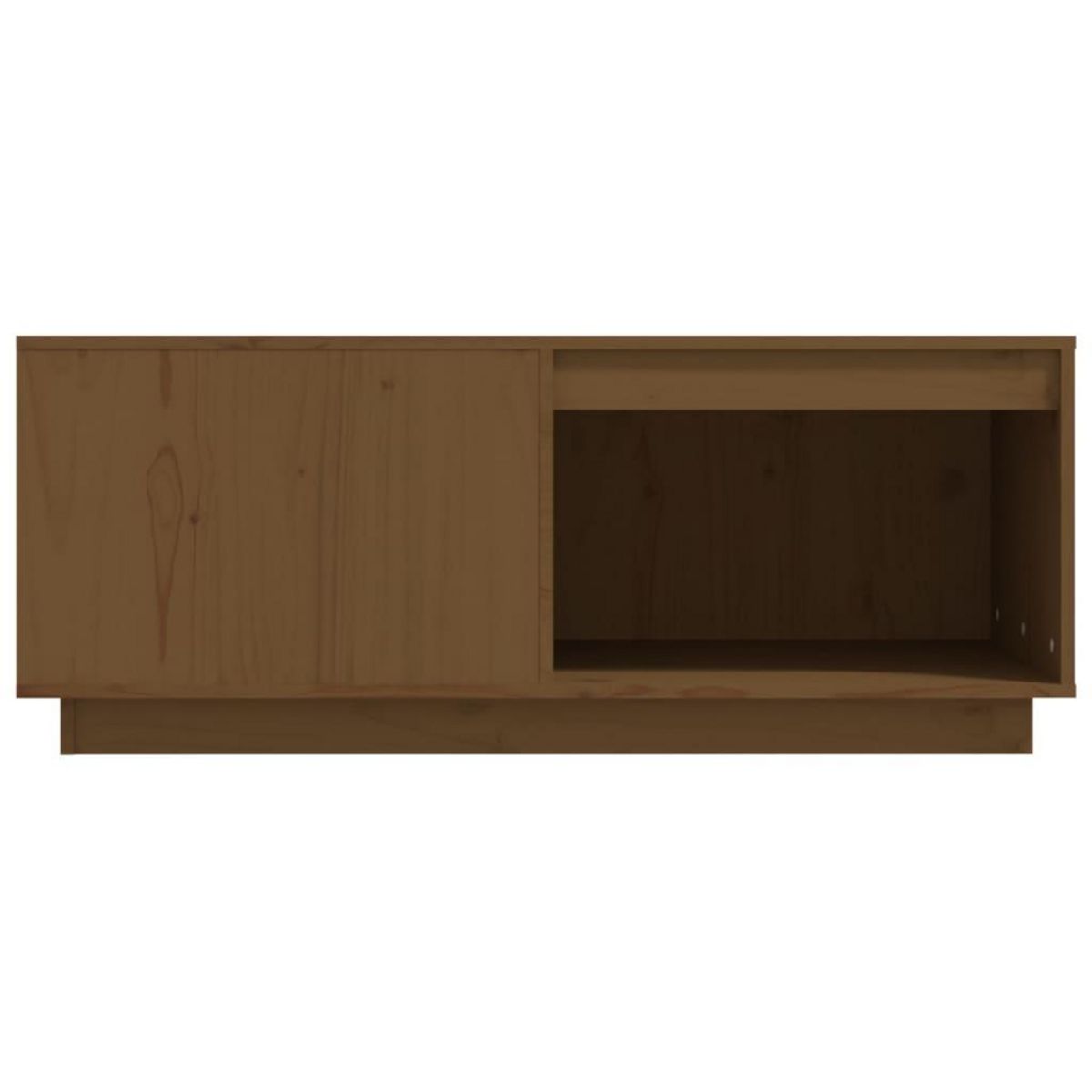VIDAXL Table basse Marron miel 100x101x40,5 cm Bois massif de pin